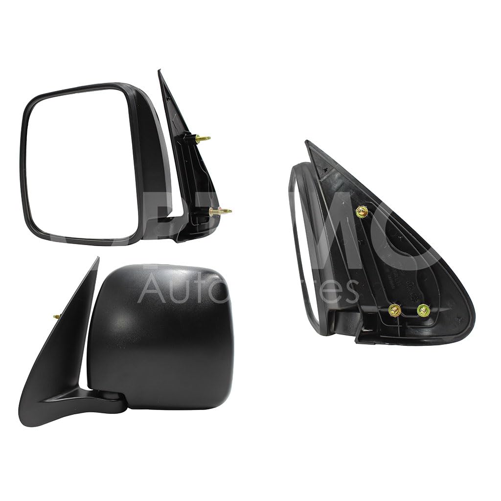 TOYOTA HIACE 2005 2006 2007 2008 2009 2010 2011 2012 2013 2014 2015 2016 2017 2018 2019 ESPEJO IZQ MANUAL NEGRO POROSO (BASE INT PLASTICO)