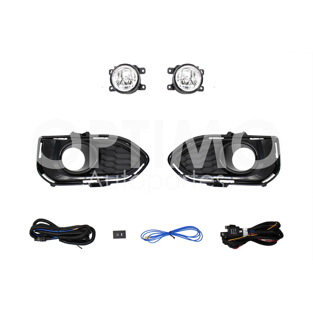 HONDA FIT 2018 2019 2020 KIT FARO AUX C/CABLES C/REJILLAS NEGRAS C/FOCOS