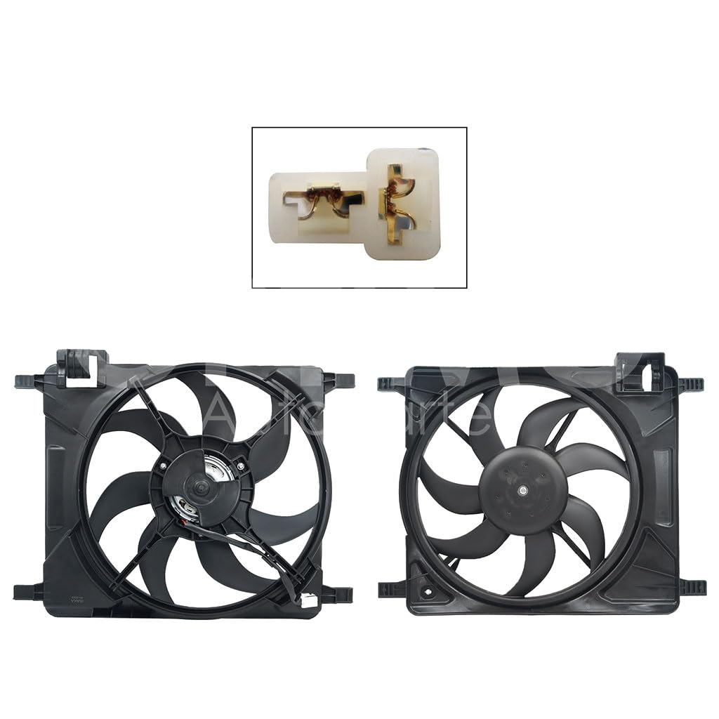 Moto Ventilador Generico Compatible con SPARK 1.2L 2011 2012 2013 2014 2015 2016 2017 C/S AIRE > Con Tolva > Sin Resistencia EMBRA 2PIN (BEAT 1.2L 18-21)