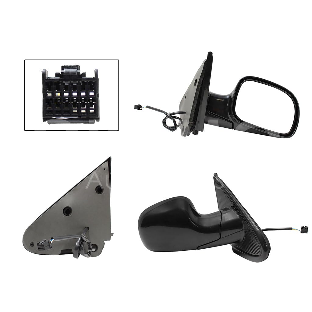 CHRYSLER / DODGE CARAVAN 2001 2002 2003 2004 2005 2006 2007 ESPEJO DER ELECT NEGRO LISO (3PINES) (VOYAGER/TOWN & COUNTRY)