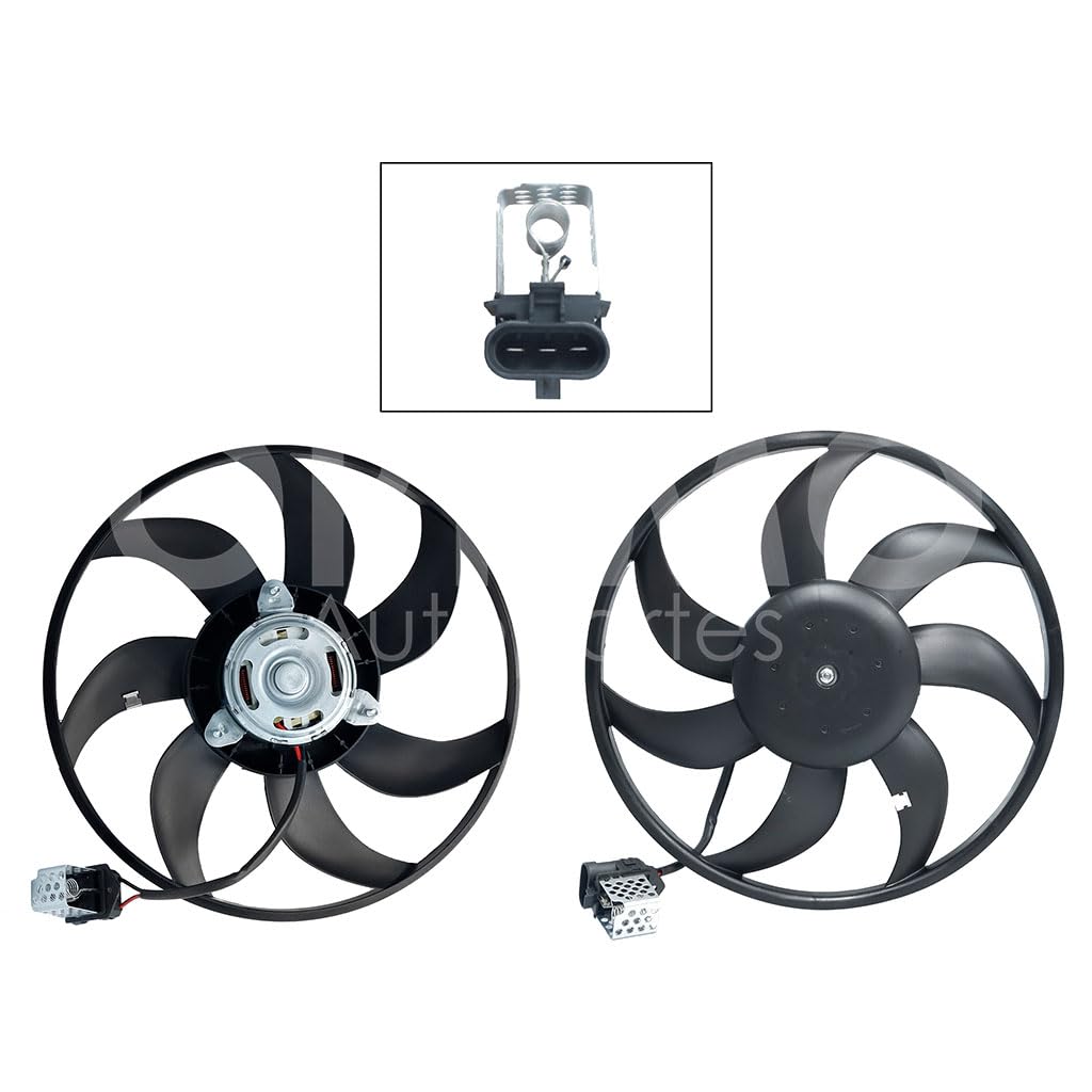 Moto Ventilador Compatible con CORSA 1.4L/1.8L 2003 2004 2005 2006 2007 2008 C/AIRE > Sin Tolva > Con Resistencia 3PIN (TORNADO 04-11) (MOTOR/ASPA)