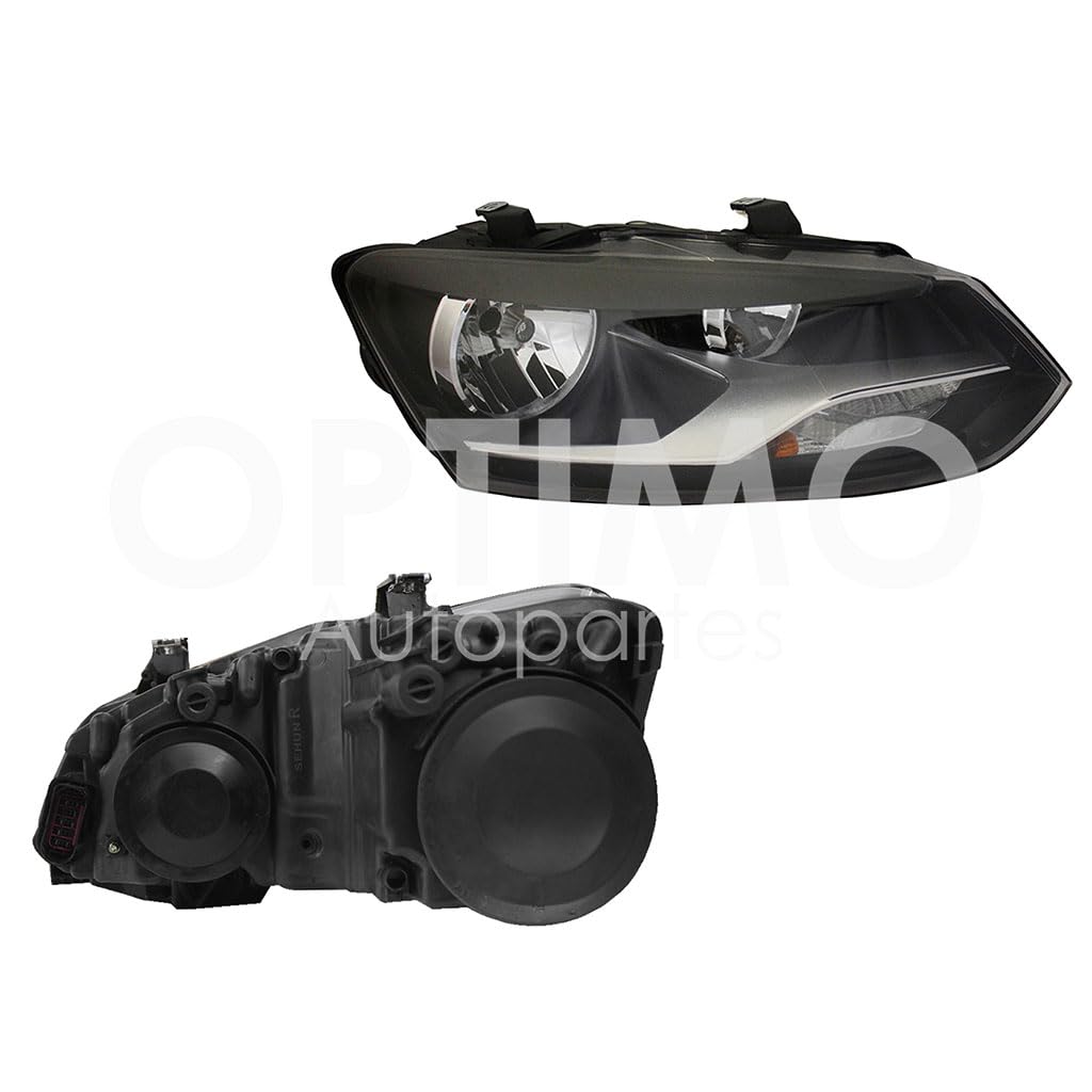Faro Derecho Compatible con VENTO 2016 2017 2018 2019 2020 2021 2022 F/NEGRO C/MOTOR (POLO 13-14 17-22)