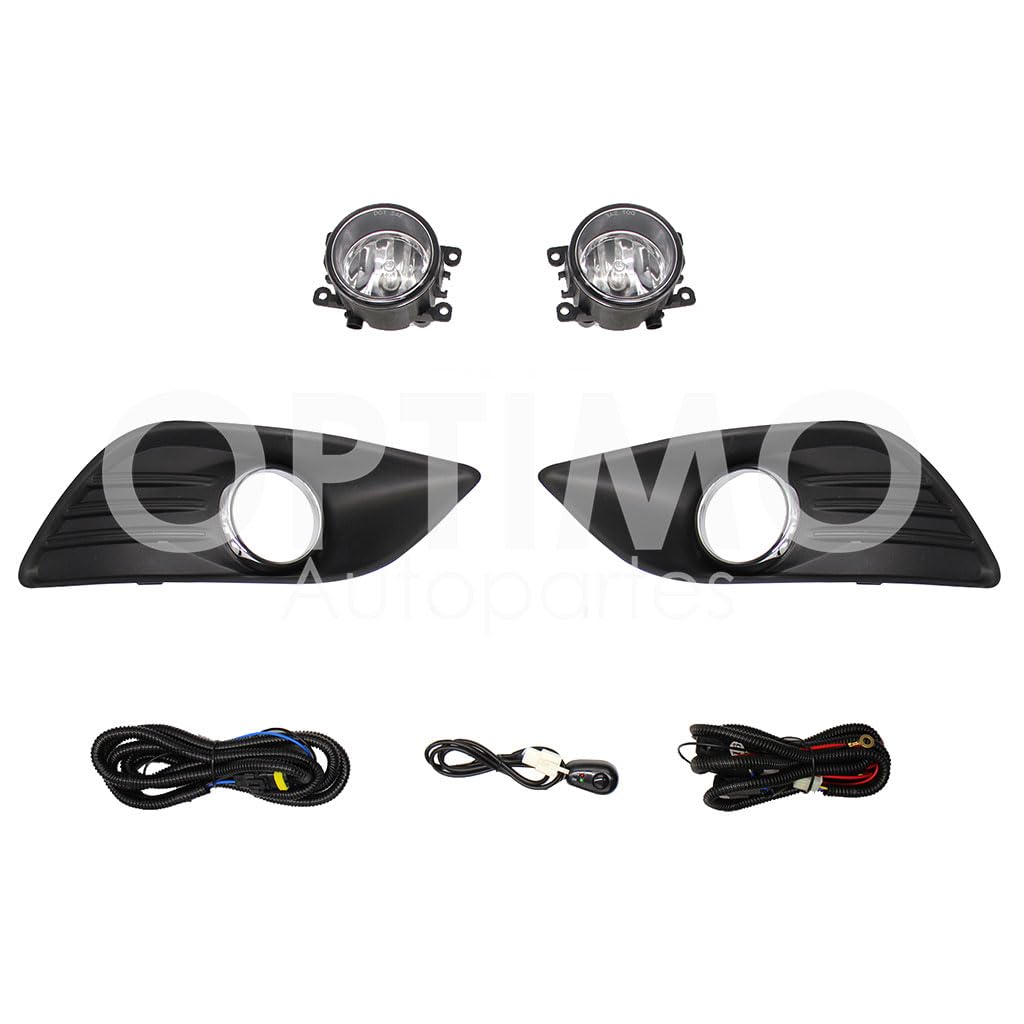 FORD FOCUS 2009 2010 2011 KIT FARO AUX C/CABLES C/REJILLAS ARILLO CROMO C/FOCOS