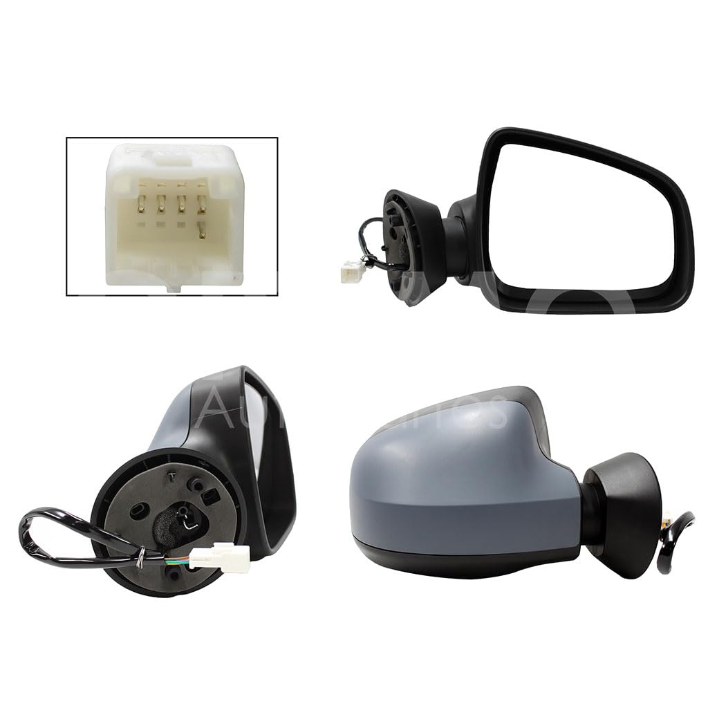 RENAULT DUSTER 2013 2014 2015 2016 ESPEJO DER ELECT GRIS P/PINTAR C/DESEMPAÑANTE (5PINES) (SANDERO-STEPWAY 10-15)