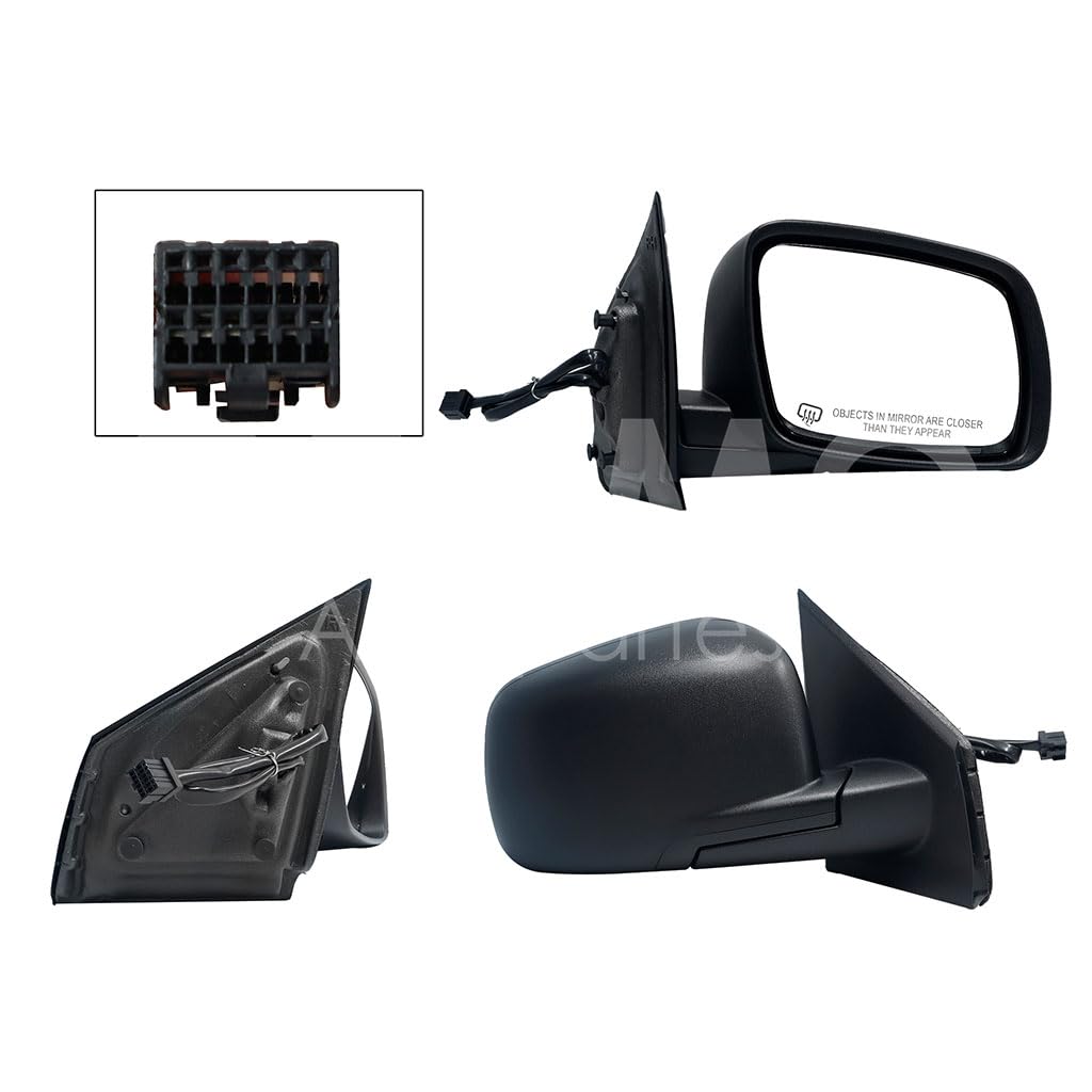 CHRYSLER / DODGE JOURNEY 2009 2010 2011 2012 2013 2014 2015 2016 2017 2018 2019 2020 ESPEJO DER ELECT NEGRO POROSO C/DESEMPAÑANTE (5PINES) (BASE INT METALICA)