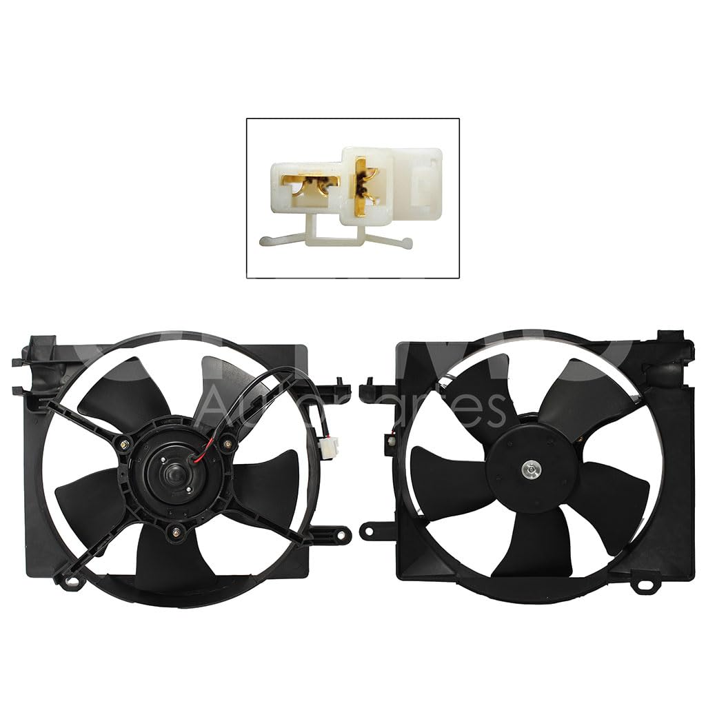 CHEVROLET MATIZ G2 1.0L 2006 2007 2008 2009 2010 2011 2012 2013 2014 2015 MOTOVENTILADOR COMPLETO S/AIRE C/TOLVA EMBRA 2PINES S/RESISTENCIA