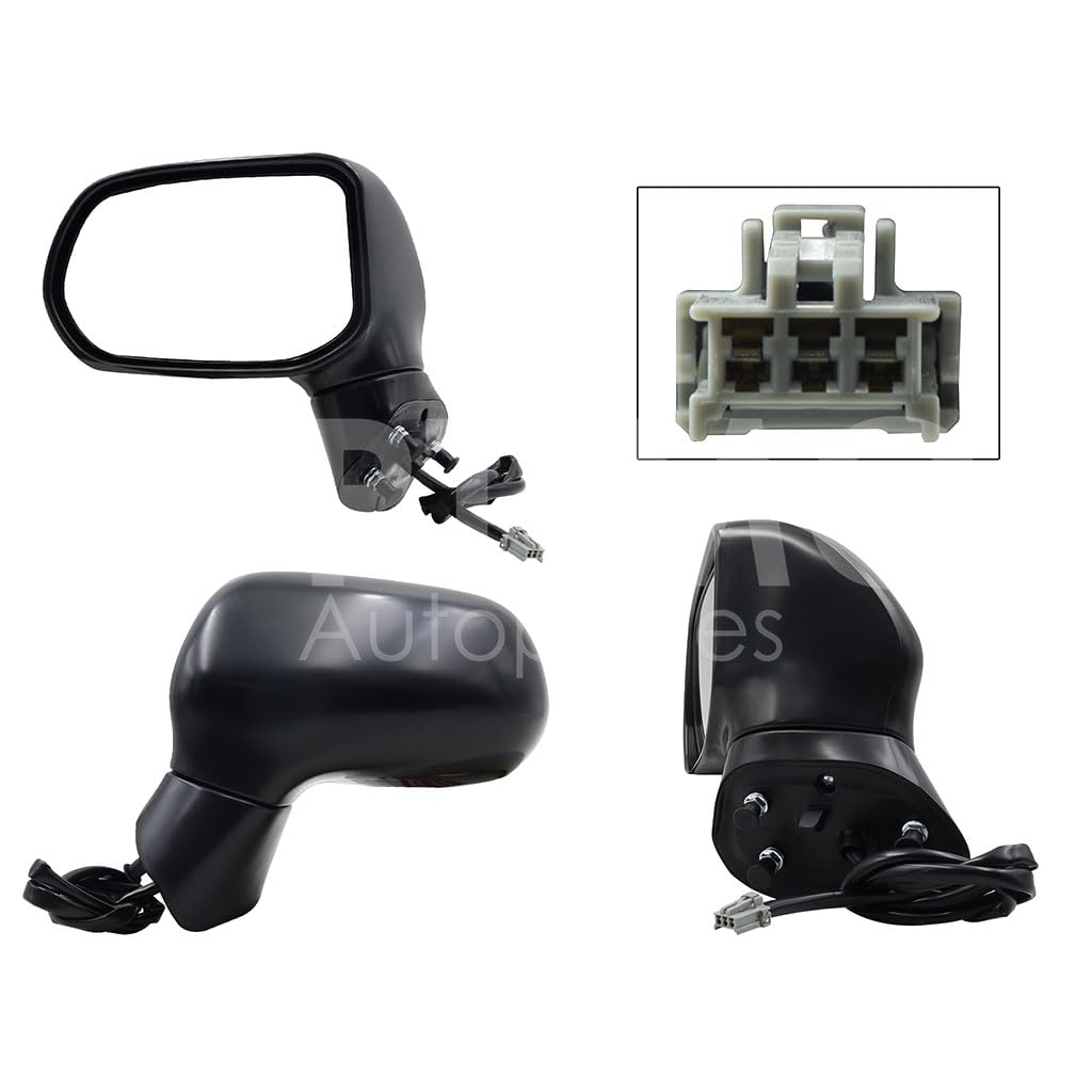 HONDA CIVIC SEDAN 2006 2007 2008 2009 2010 2011 ESPEJO IZQ ELECT NEGRO P/PINTAR (3PINES) 4PTAS