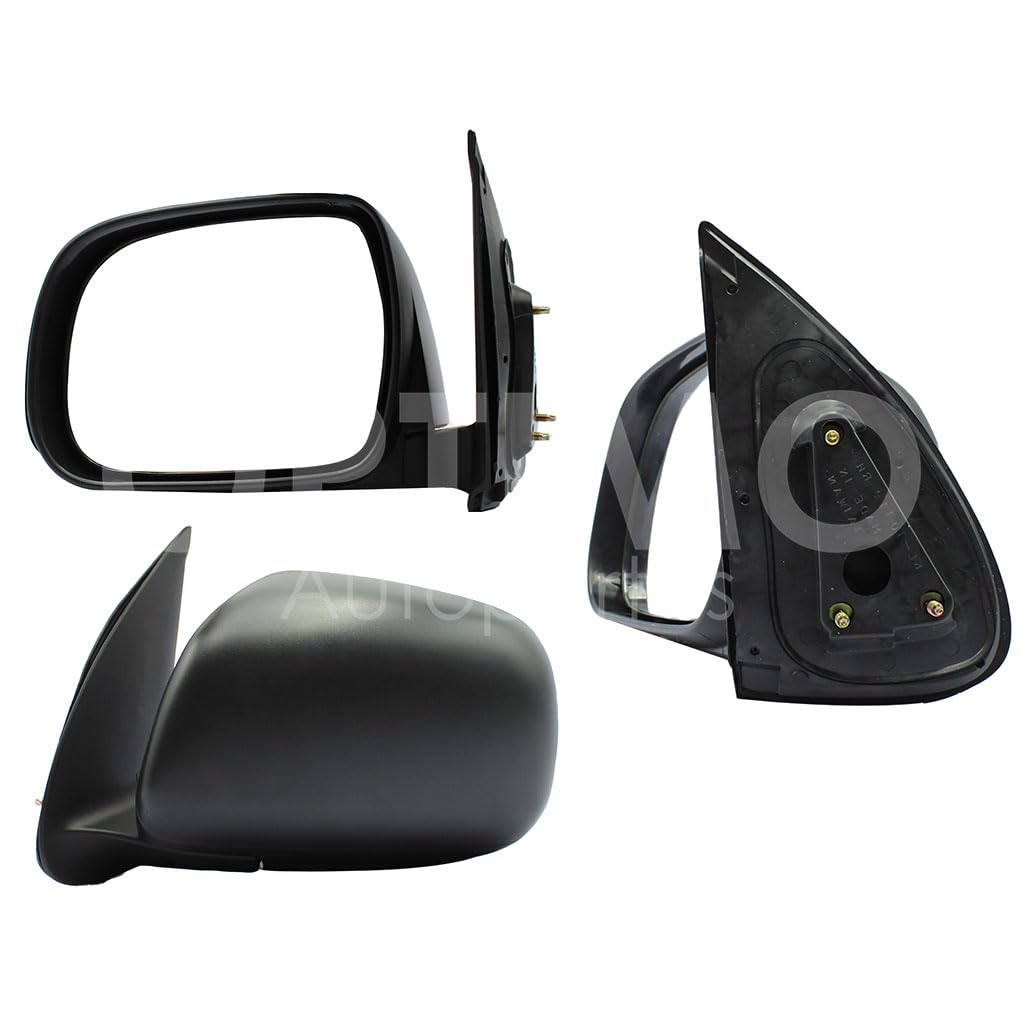 TOYOTA HILUX 2006 2007 2008 2009 2010 2011 ESPEJO IZQ MANUAL NEGRO POROSO S/CONTROL