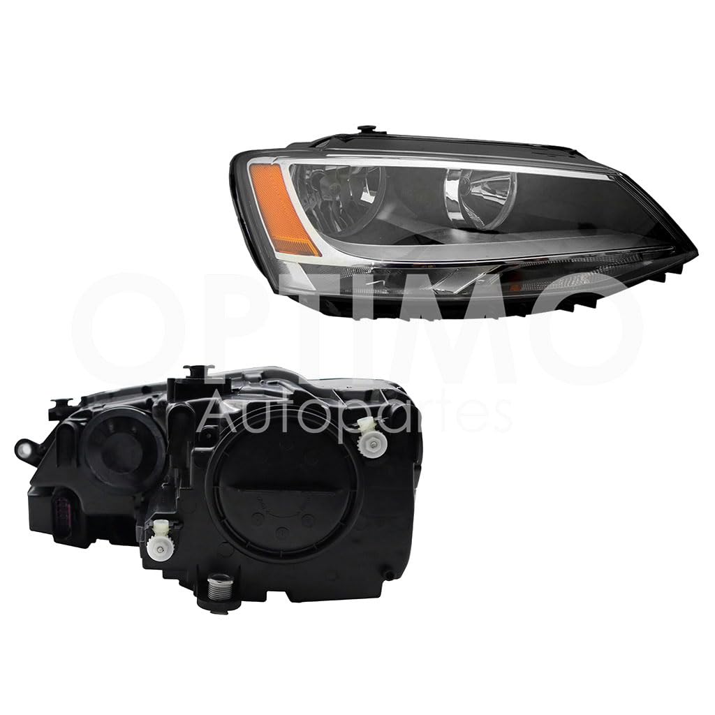 2010 - 2018 VOLKSWAGEN JETTA A6 BICENTENARIO FARO DER F/NEGRO P/1 CUARTO C/MICA AMBAR