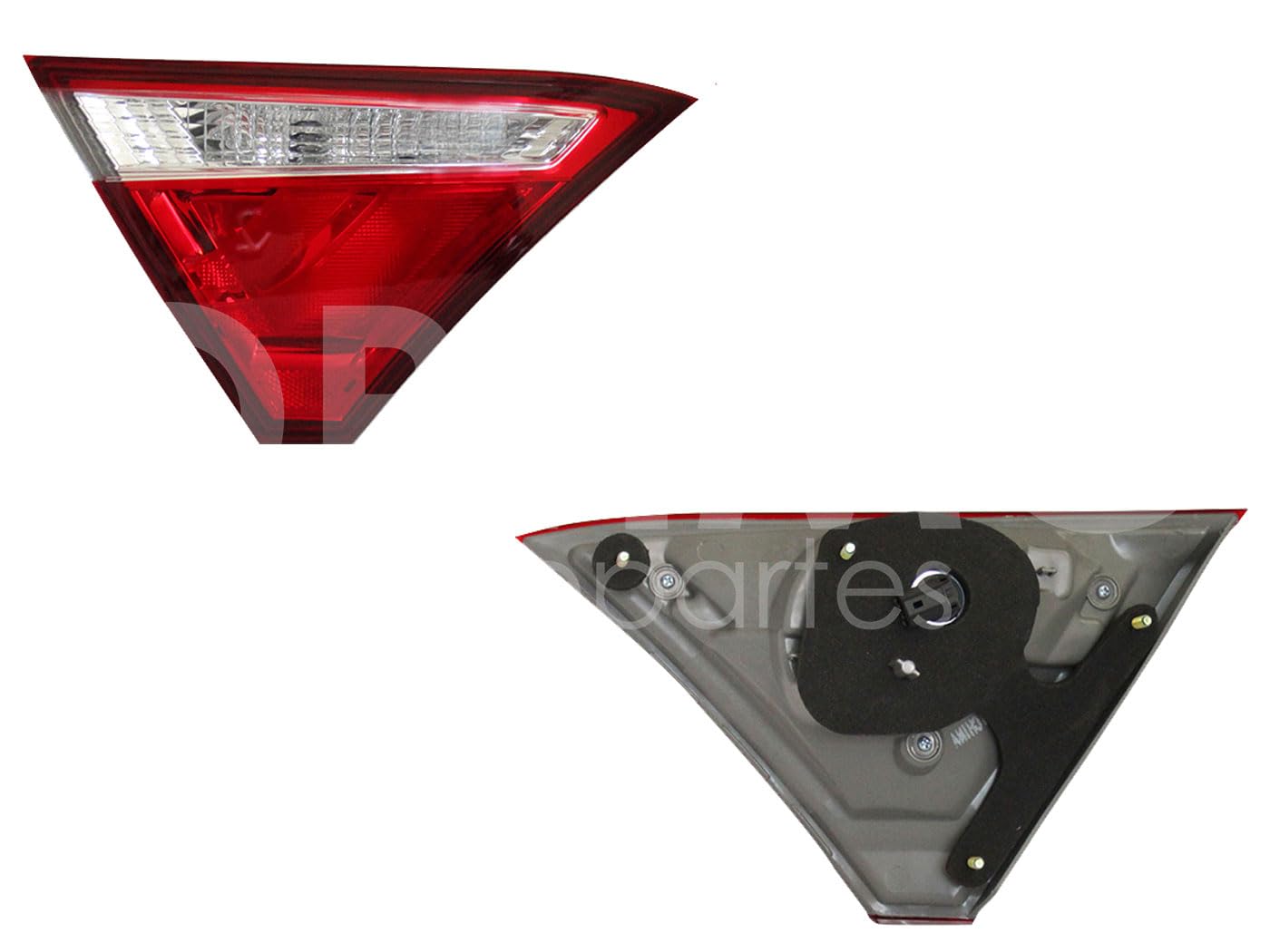 Calavera Izquierda Interior Compatible con CAMRY 2015 2016 2017 C/ARNES CLARA (ROJO/BLANCO)
