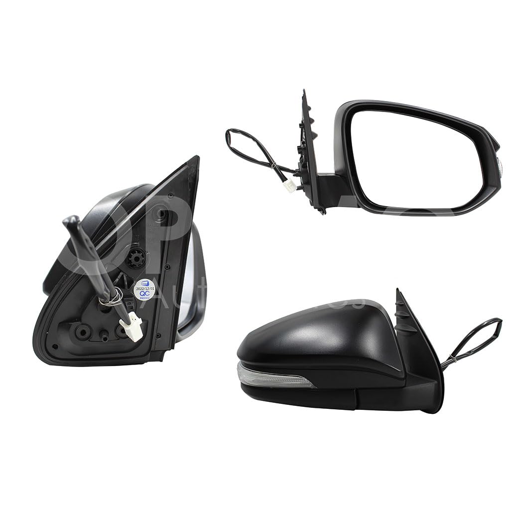 TOYOTA HILUX 4WD 2016 2017 2018 2019 2020 2021 2022 2023 2024 ESPEJO DER ELECT NEGRO C/LUZ DIRECCIONAL (5PINES) (LUJO)