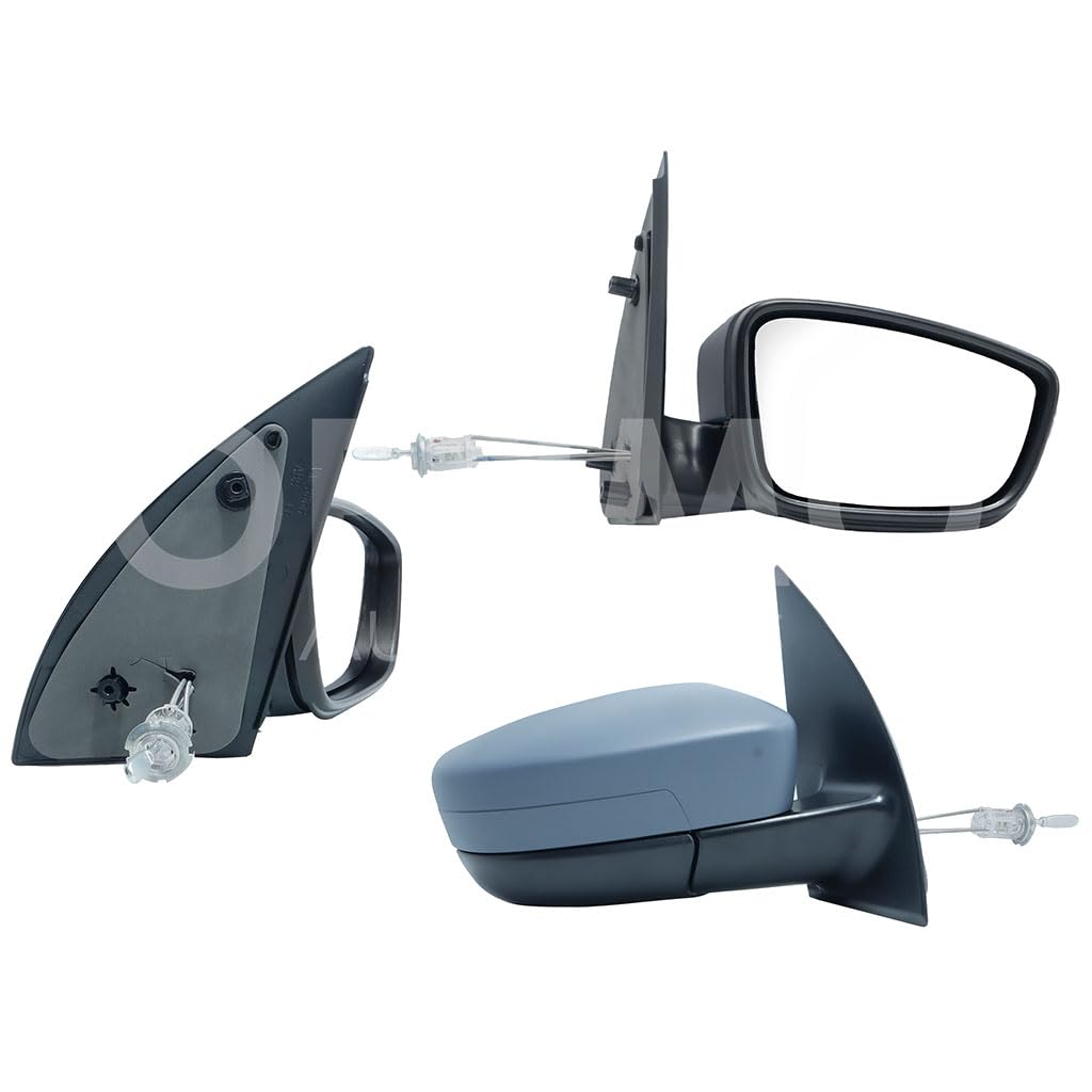 VOLKSWAGEN GOL 2008 2009 2010 2011 2012 ESPEJO DER MANUAL GRIS P/PINTAR C/CONTROL