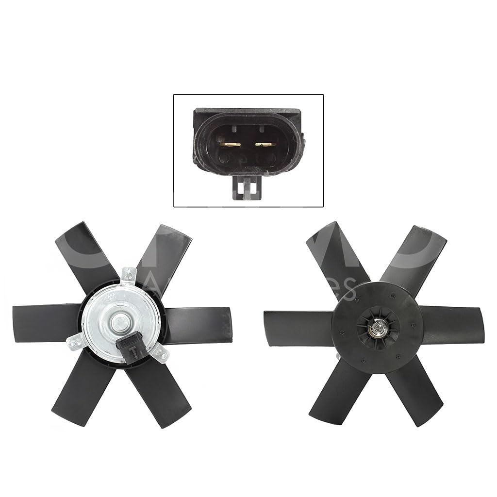 Moto Ventilador Compatible con CHEVY 1.4L/1.6L 1994 1995 1996 1997 1998 1999 2000 2001 2002 2003 2004 2005 2006 2007 2008 2009 2010 2011 2012 C/AIRE > Sin Tolva 2PIN (C-2/C-3) (MOTOR/ASPA)