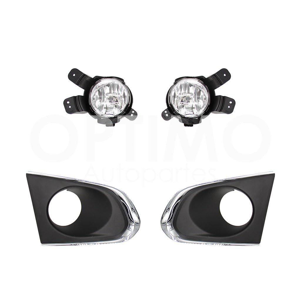 CHEVROLET TRAX 2013 2014 2015 2016 KIT FARO AUX C/REJILLAS NEGRAS FILO CROMO C/FOCOS