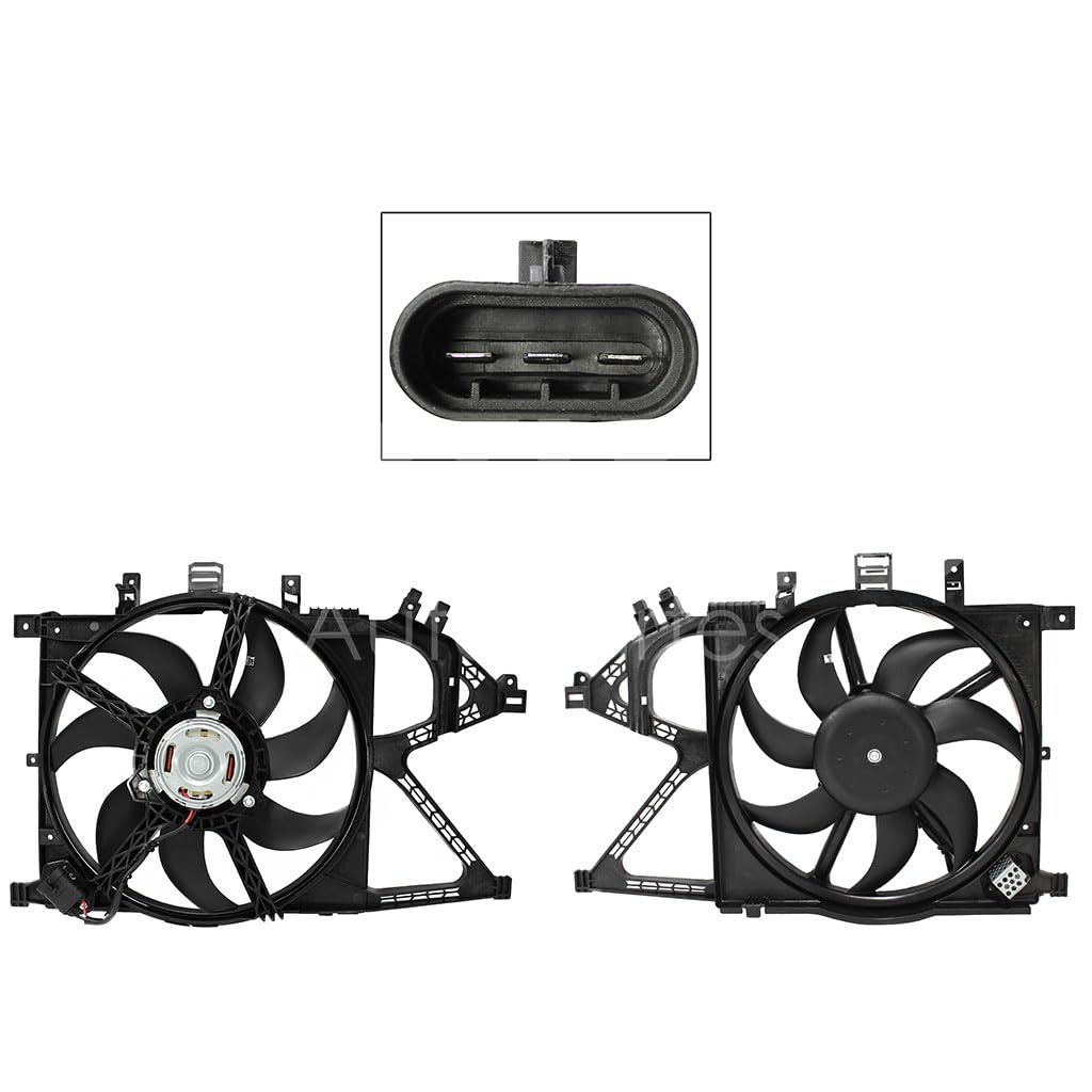 Moto Ventilador Compatible con CORSA 1.4L/1.8L 2003 2004 2005 2006 2007 2008 C/AIRE > Con Tolva > Con Resistencia 3PIN (TORNADO 04-11)