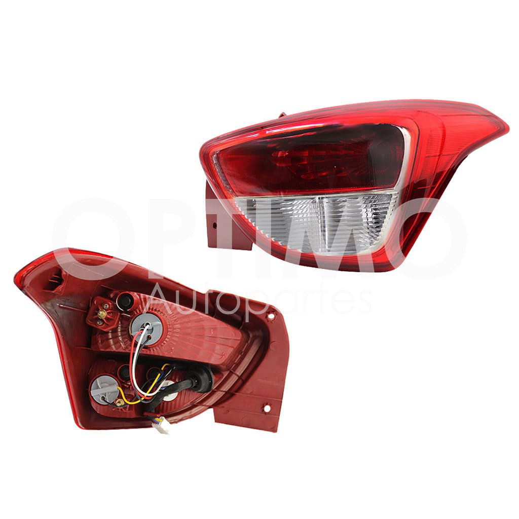Calavera Derecha Compatible con GRAND I-10 H-BACK 2015 2016 2017 2018 2019 2020 C/ARNES 5PTAS (ROJO/BLANCO)