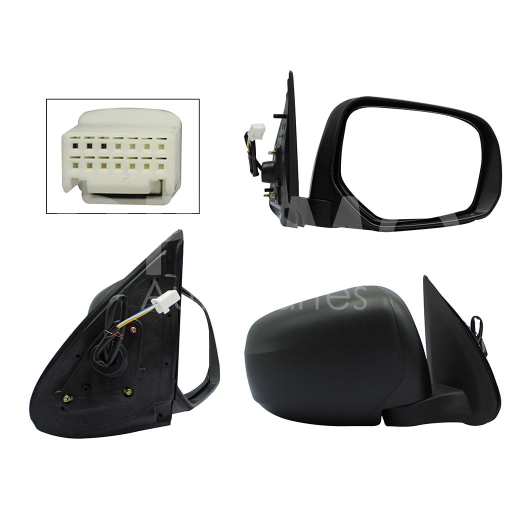 MITSUBISHI L200 2016 2017 2018 2019 ESPEJO DER ELECT NEGRO P/PINTAR (3PINES)