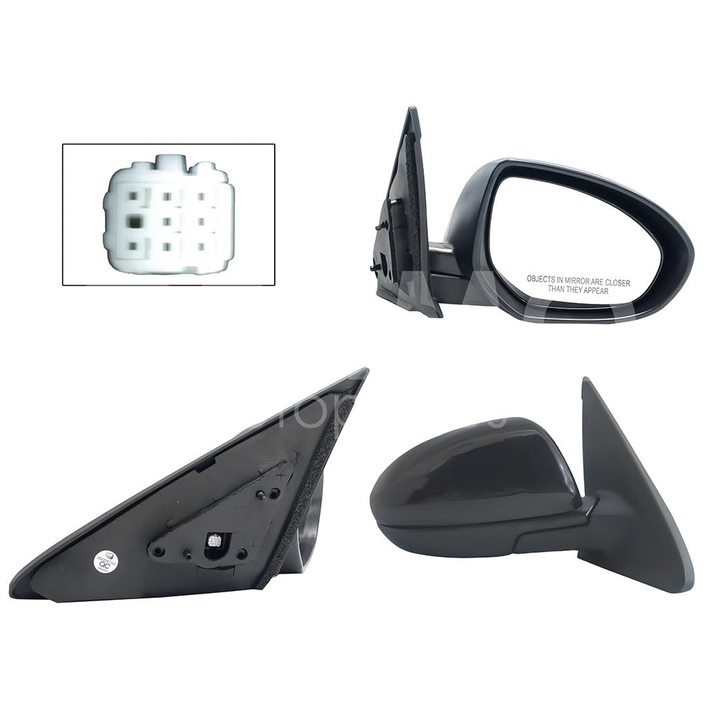 MAZDA MAZDA 3 2010 2011 2012 2013 ESPEJO DER ELECT NEGRO P/PINTAR (5PINES) (SEDAN/B-BACK)