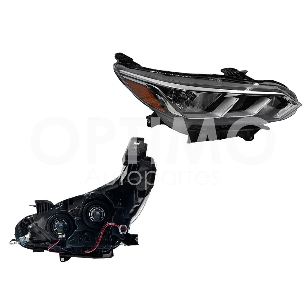 Faro Derecho Compatible con SENTRA B-18 2021 2022 2023 2024 F/CROMADO C/MICA AMBAR (VERSION SENSE-ADVANCE)