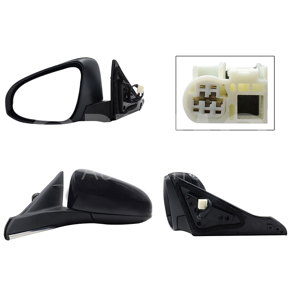 TOYOTA CAMRY 2015 2016 2017 ESPEJO IZQ ELECT NEGRO P/PINTAR C/DESEMPAÑANTE (5PINES)