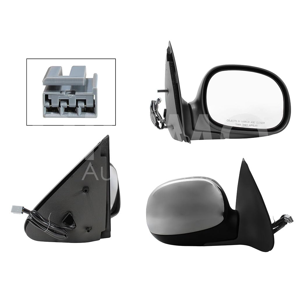 FORD F-150 1997 1998 1999 2000 2001 2002 2003 ESPEJO DER ELECT CROMO (3PINES) (LOBO 97-03/F-250 97-09)