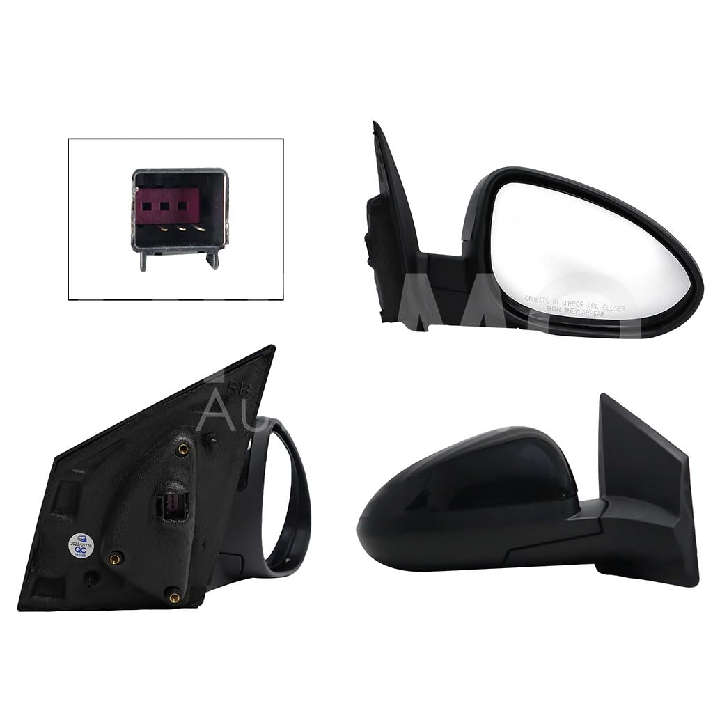 CHEVROLET SONIC 2012 2013 2014 2015 2016 2017 2018 ESPEJO DER ELECT NEGRO P/PINTAR (3PINES) (SEDAN/H-BACK)