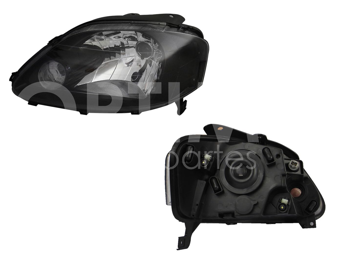 Faro Izquierdo Compatible con LUPO 2004 2005 2006 2007 2008 2009 F/NEGRO UN AS (CROSSFOX 07-09)