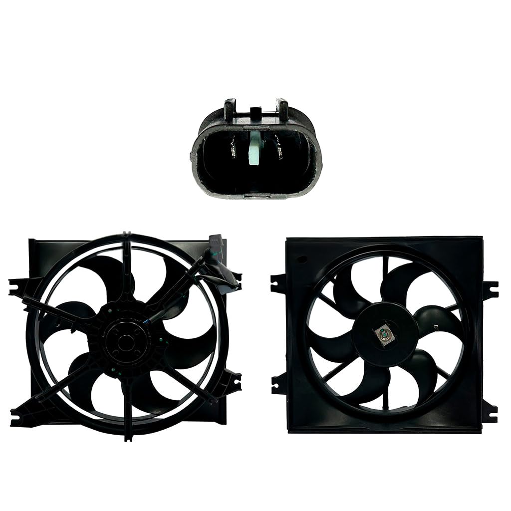Moto Ventilador Compatible con VERNA 1.5L/1.6L 2004 2005 2006 S/AIRE > Con Tolva 2PIN