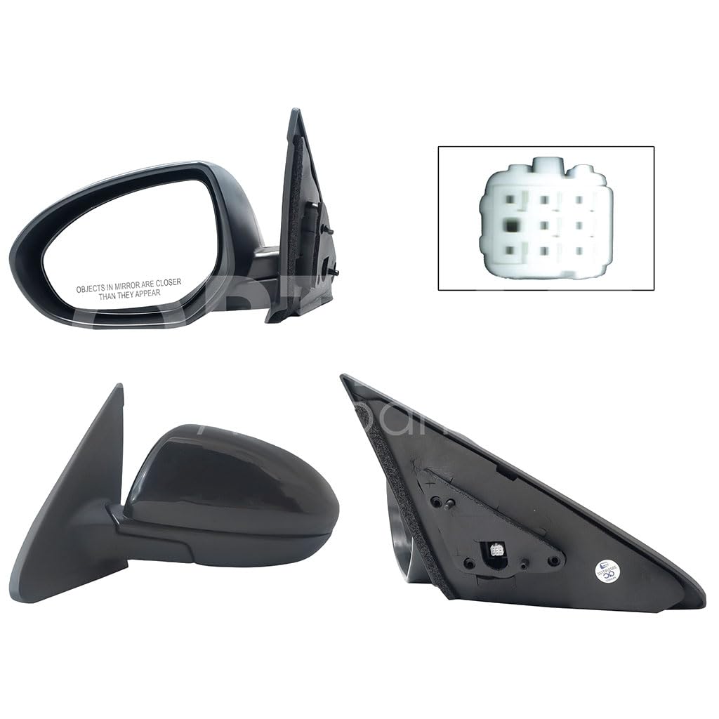 MAZDA MAZDA 3 2010 2011 2012 2013 ESPEJO IZQ ELECT NEGRO P/PINTAR (5PINES) (SEDAN/B-BACK)