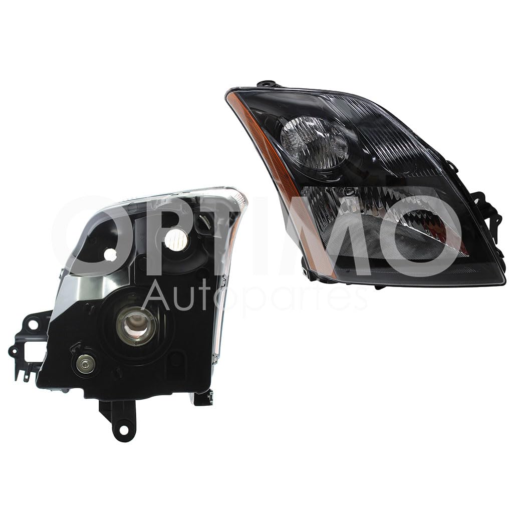 Faro Derecho Compatible con SENTRA B-16 SE-R 2007 2008 2009 F/NEGRO C/MICA AMBAR