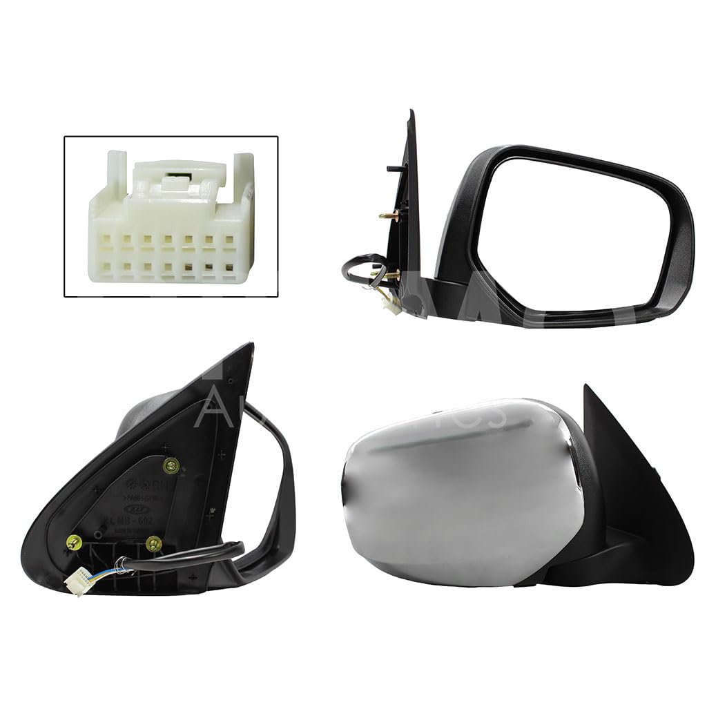 MITSUBISHI L200 2016 2017 2018 2019 ESPEJO DER ELECT CROMO (3PINES)