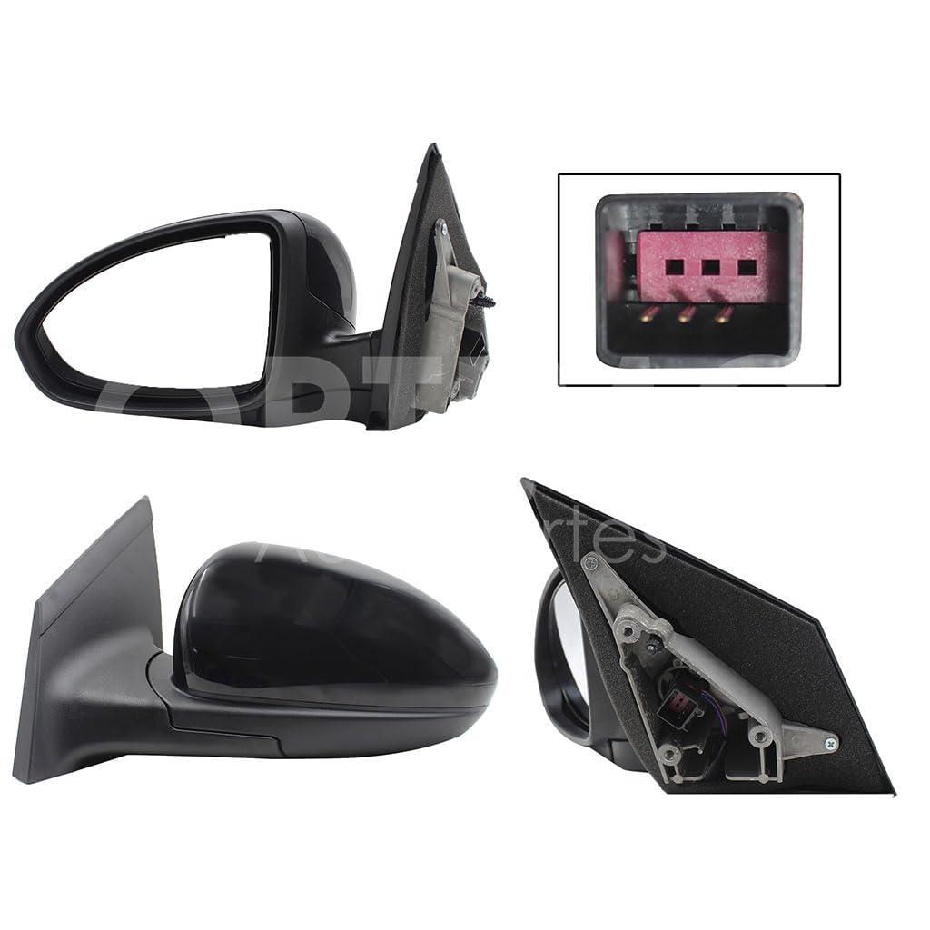 CHEVROLET CRUZE 2010 2011 2012 ESPEJO IZQ ELECT NEGRO P/PINTAR (3PINES)