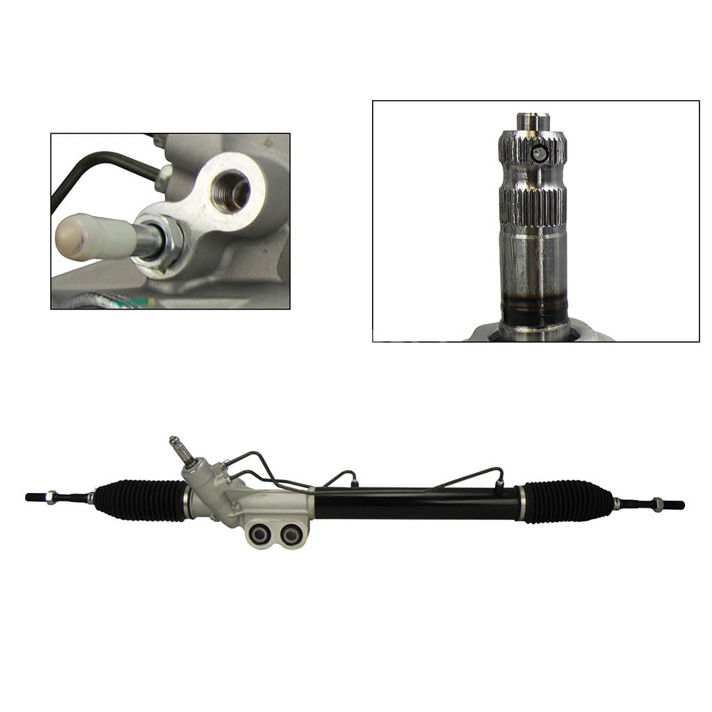 Cremallera o Caja de dirección compatible con frontier 40l v6 2/4wd 2005 2006 2007 2008 2009 2010 2011 2012 2013 2014 2015 2016 2017 2018 2019 caja de direccion hidraulica > con bieleta > sin terminal sinfín largo tomas izq (pathfinder 40l 05-12