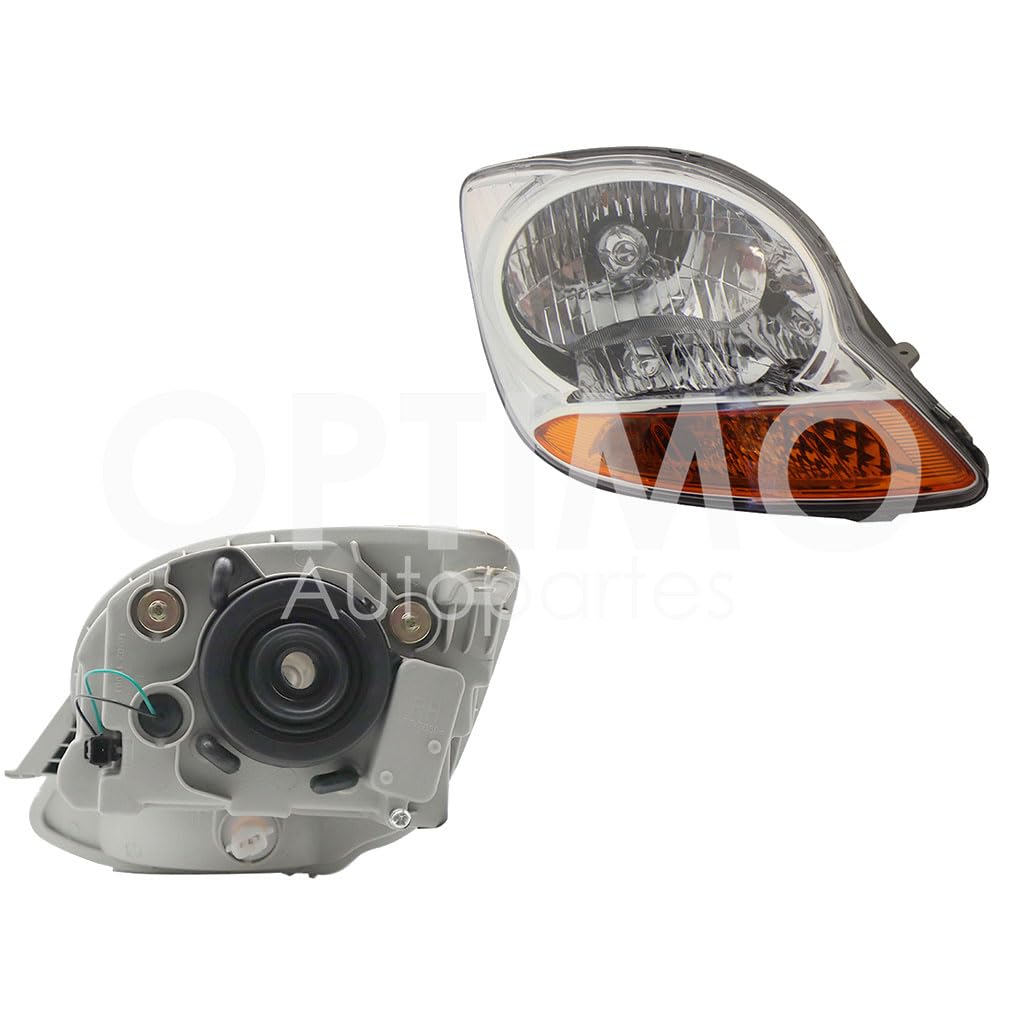 Faro derecho f/cromado c/cuarto ambar compatible con 6-2015 | compatible con CHEVROLET MATIZ G 2200