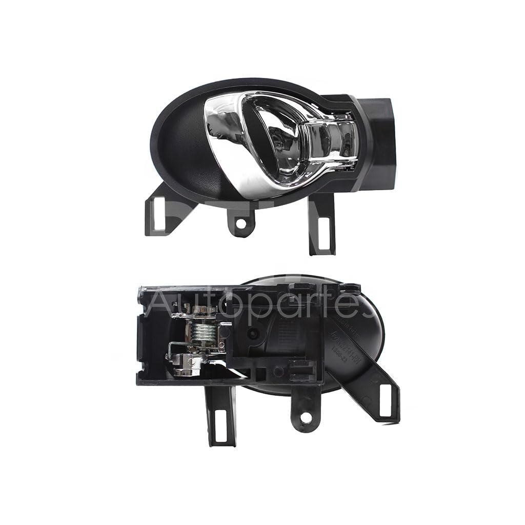 NISSAN VERSA 2012 2013 2014 2015 2016 2017 2018 2019 MANIJA INT DEL/TRAS DER NEGRA C/CROMO (V-DRIVE 20-25/MARCH 11-20/JUKE 12-17/NOTE 14-19)