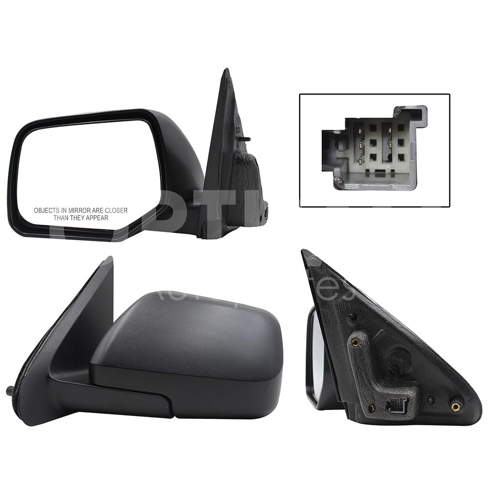 FORD ESCAPE 2008 2009 2010 2011 2012 ESPEJO IZQ ELECT NEGRO POROSO C/DESEMPAÑANTE (5PINES)