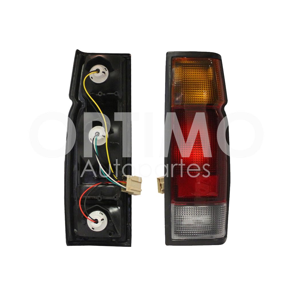 1994 - 2001 NISSAN D-21 CALAVERA DER C/ARNES CORTA (AMBAR/ROJA/BLANCO)