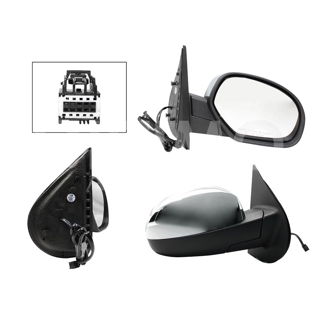 CHEVROLET SILVERADO/CHEYENNE 2007 2008 2009 2010 2011 2012 2013 ESPEJO DER ELECT CROMO C/DESEM (5PINES) (SUBURBAN-TAHOE-YUKON-SIERRA 07-13)