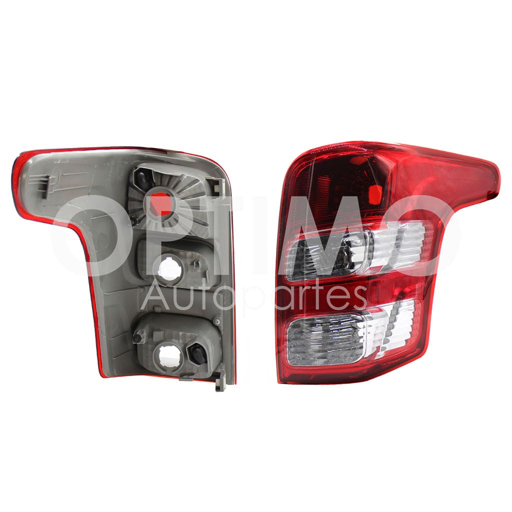 Calavera Derecha Compatible con L200 2016 2017 2018 2019 S/ARNES (ROJO/BLANCO/BLANCO)