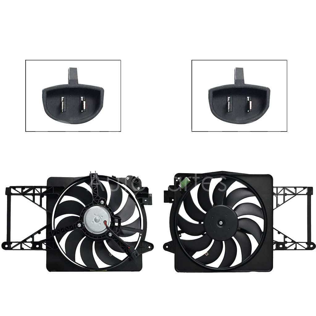 Moto Ventilador Compatible con COURIER 1.6L 2001 2002 2003 2004 2005 2006 2007 2008 2009 2010 C/AIRE > Con Tolva > Con Resistencia 2PIN (KA 01-08/IKON 01-07)