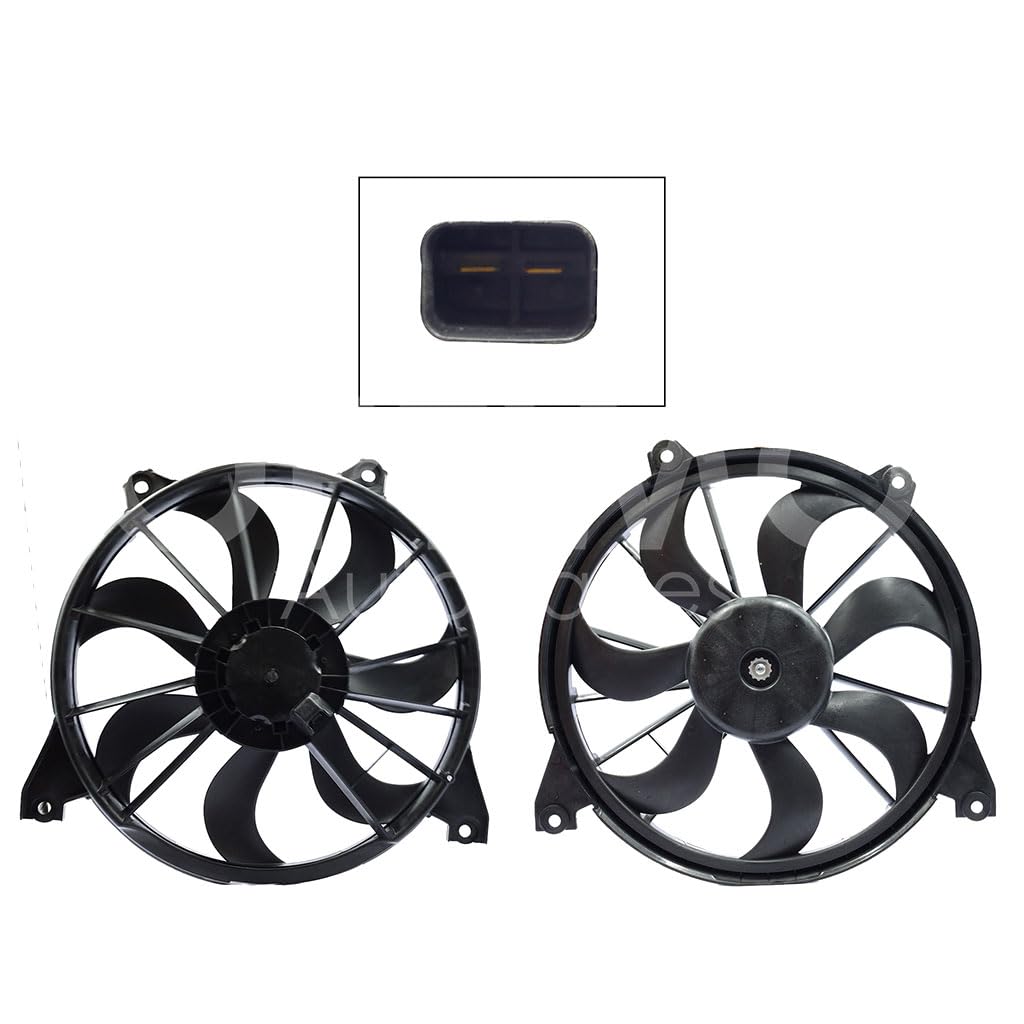 Moto Ventilador Compatible con JOURNEY 2.4L/3.5L/3.6L 2009 2010 2011 2012 2013 2014 2015 2016 2017 2018 2019 2020 C/AIRE > Con Tolva > Sin Resistencia 2PIN