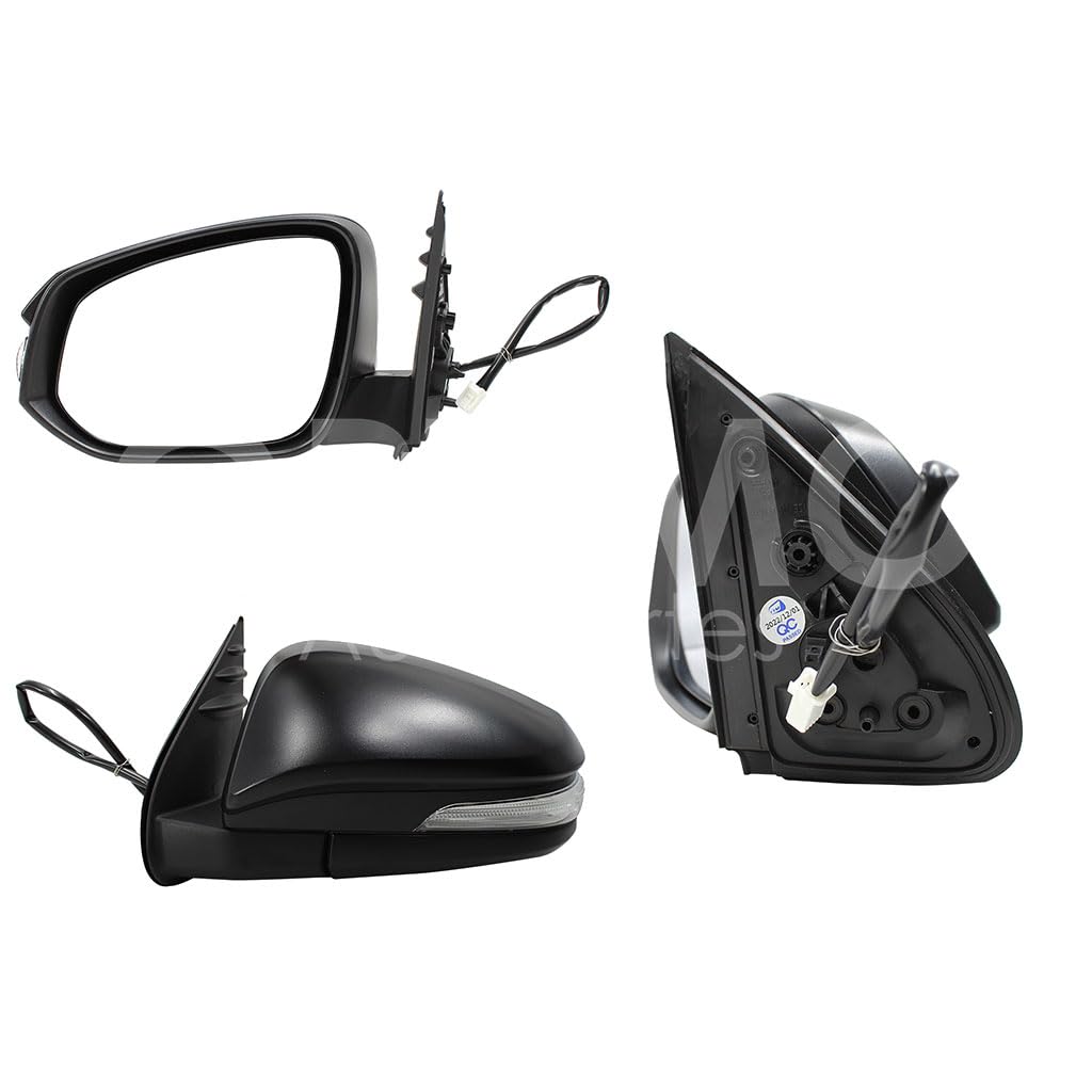 TOYOTA HILUX 4WD 2016 2017 2018 2019 2020 2021 2022 2023 2024 ESPEJO IZQ ELECT NEGRO C/LUZ DIRECCIONAL (5PINES) (LUJO)