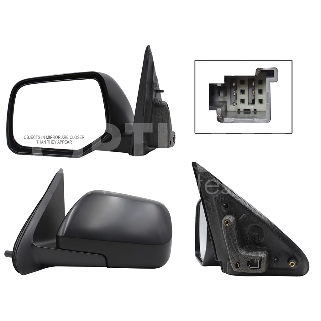 FORD ESCAPE 2008 2009 2010 2011 2012 ESPEJO IZQ ELECT NEGRO P/PINTAR C/DESEMPAÑANTE (5PINES)