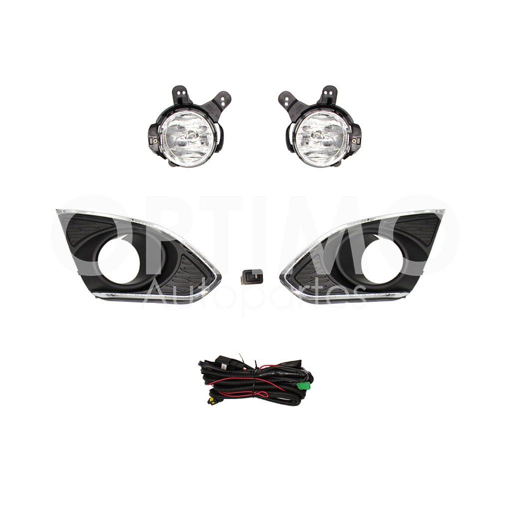 CHEVROLET SPARK CLASSIC 2013 2014 2015 2016 2017 KIT FARO AUX C/CABLES C/REJILLAS FILO CROMO C/FOCOS