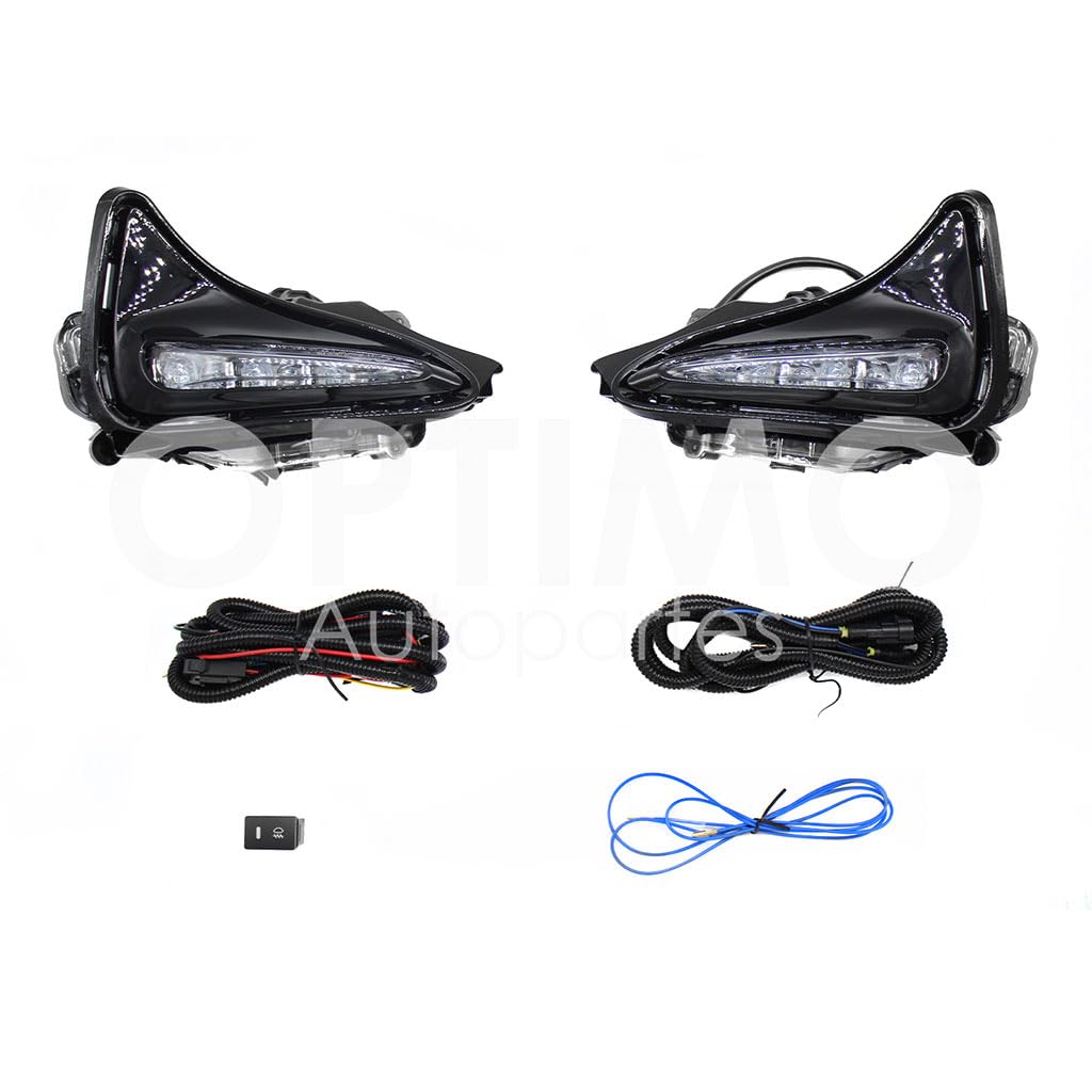 TOYOTA COROLLA LE 2017 2018 2019 KIT FARO AUX C/LED C/CABLES C/BASES