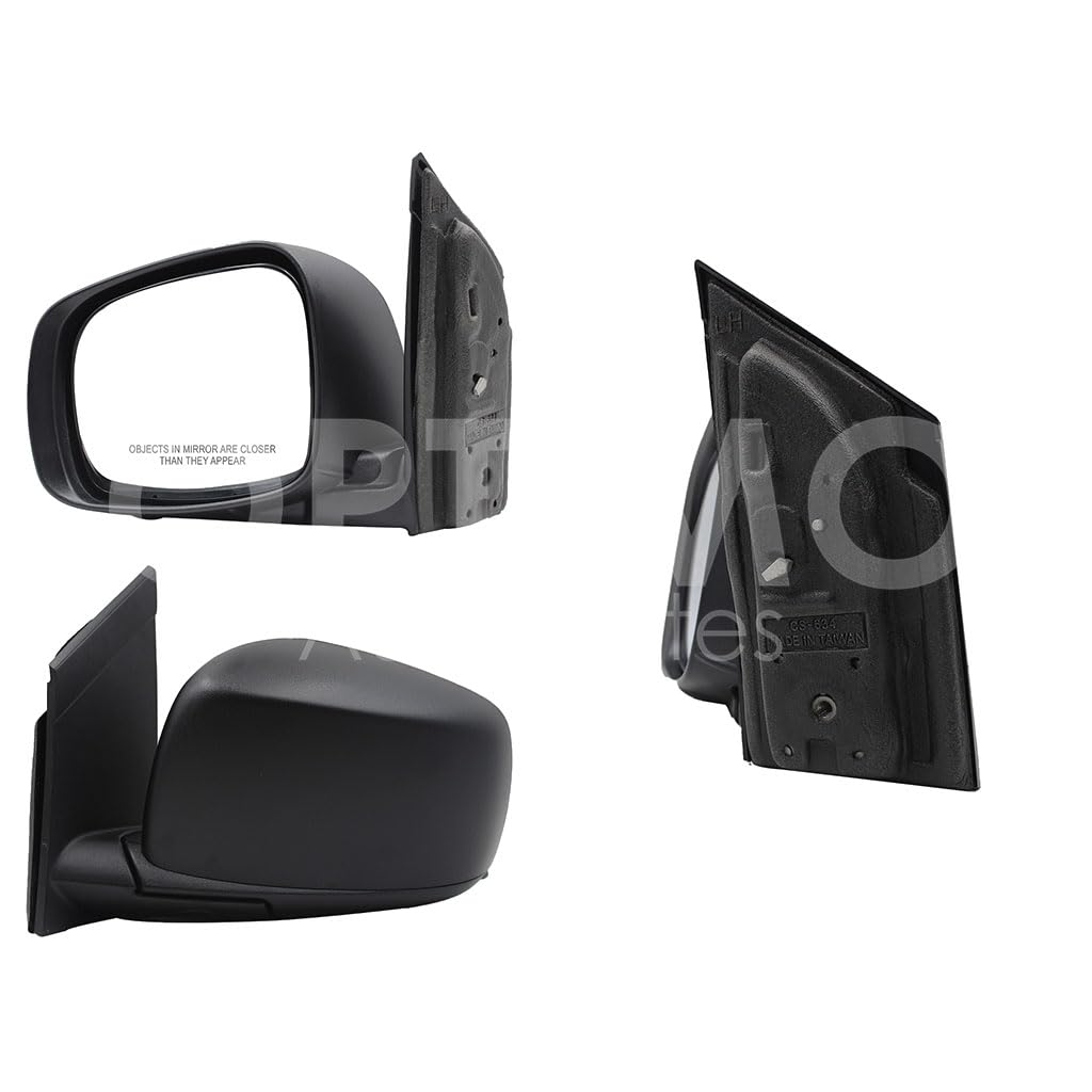 CHRYSLER / DODGE GRAND CARAVAN 2008 2009 2010 2011 2012 2013 2014 2015 2016 ESPEJO IZQ MANUAL NEGRO POROSO S/CONTROL (TOWN & COUNTRY 08-16)