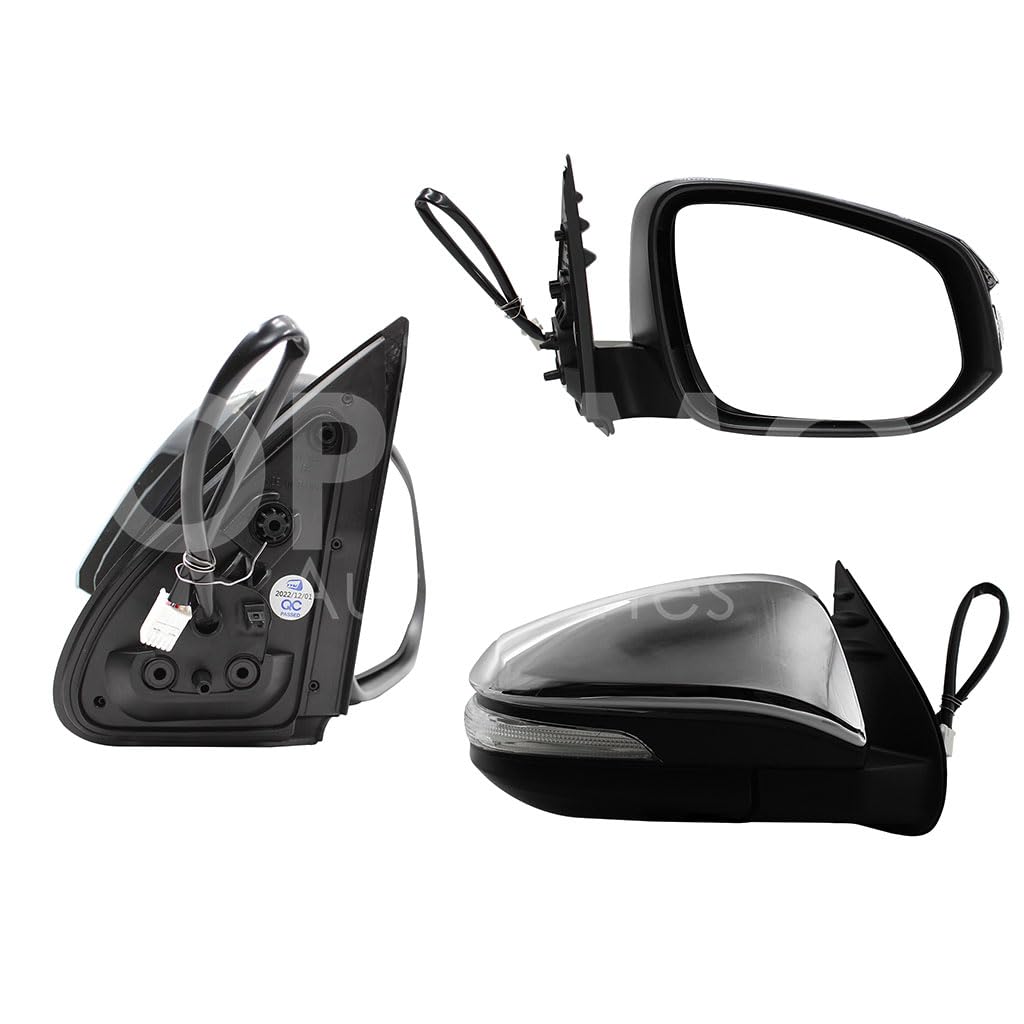 TOYOTA HILUX 4WD 2016 2017 2018 2019 2020 2021 2022 2023 2024 ESPEJO DER ELECT CROMO C/LUZ DIRECCIONAL (5PINES) (LUJO)