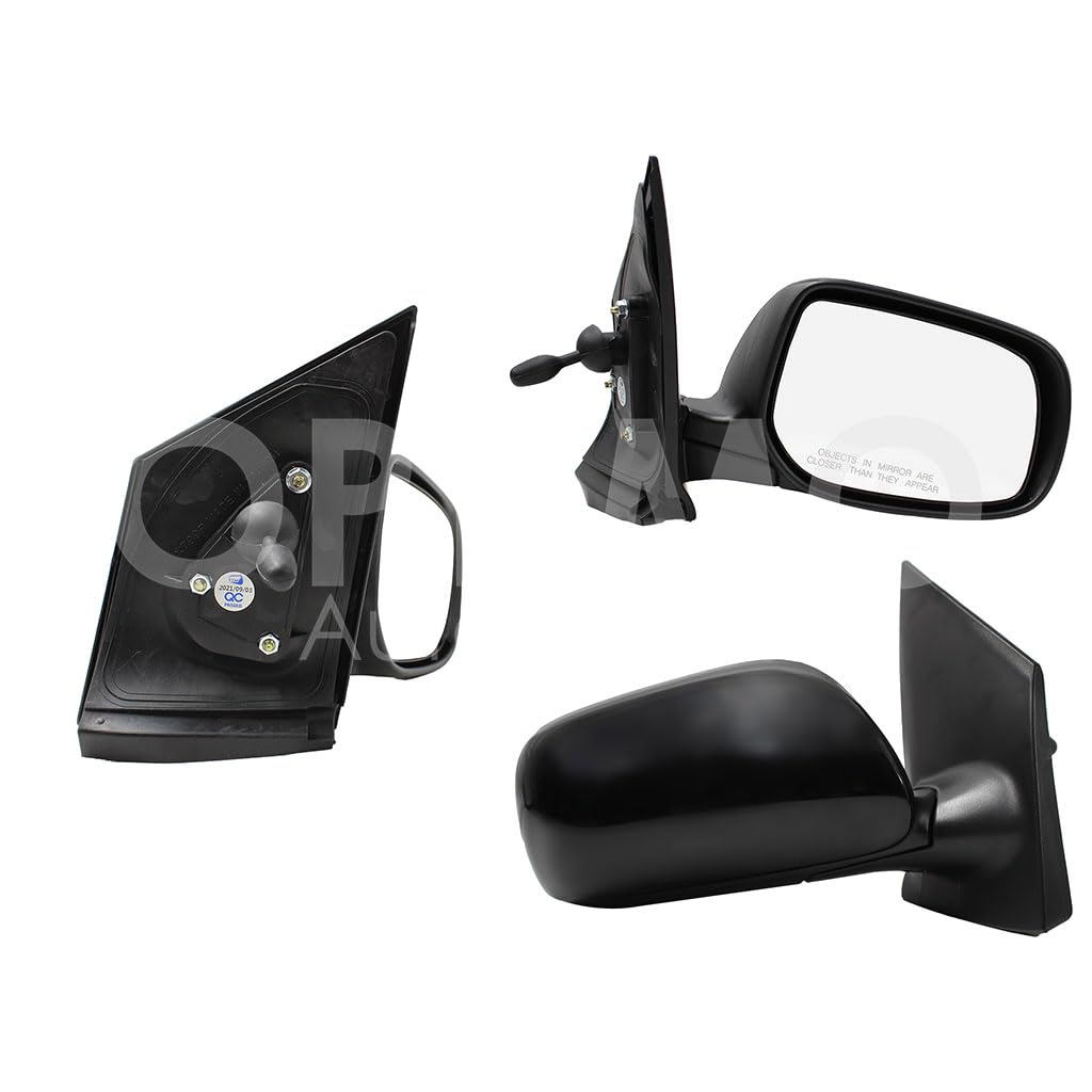 TOYOTA YARIS SEDAN 2006 2007 2008 2009 2010 2011 2012 2013 2014 2015 ESPEJO DER MANUAL NEGRO P/PINTAR C/CONTROL 4PTAS