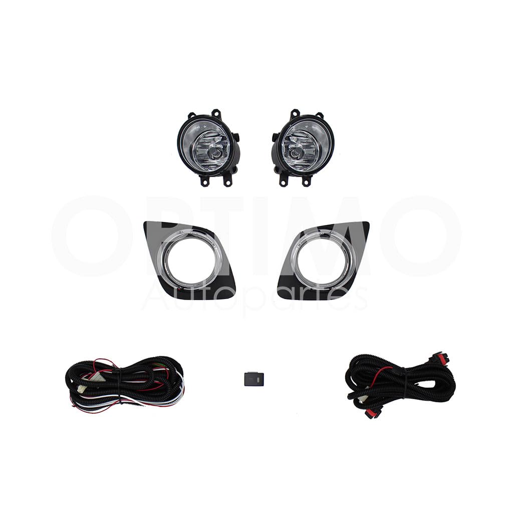 TOYOTA RAV-4 2009 2010 2011 2012 KIT FARO AUX C/CABLES C/REJILLAS ARILLO CROMO C/FOCOS