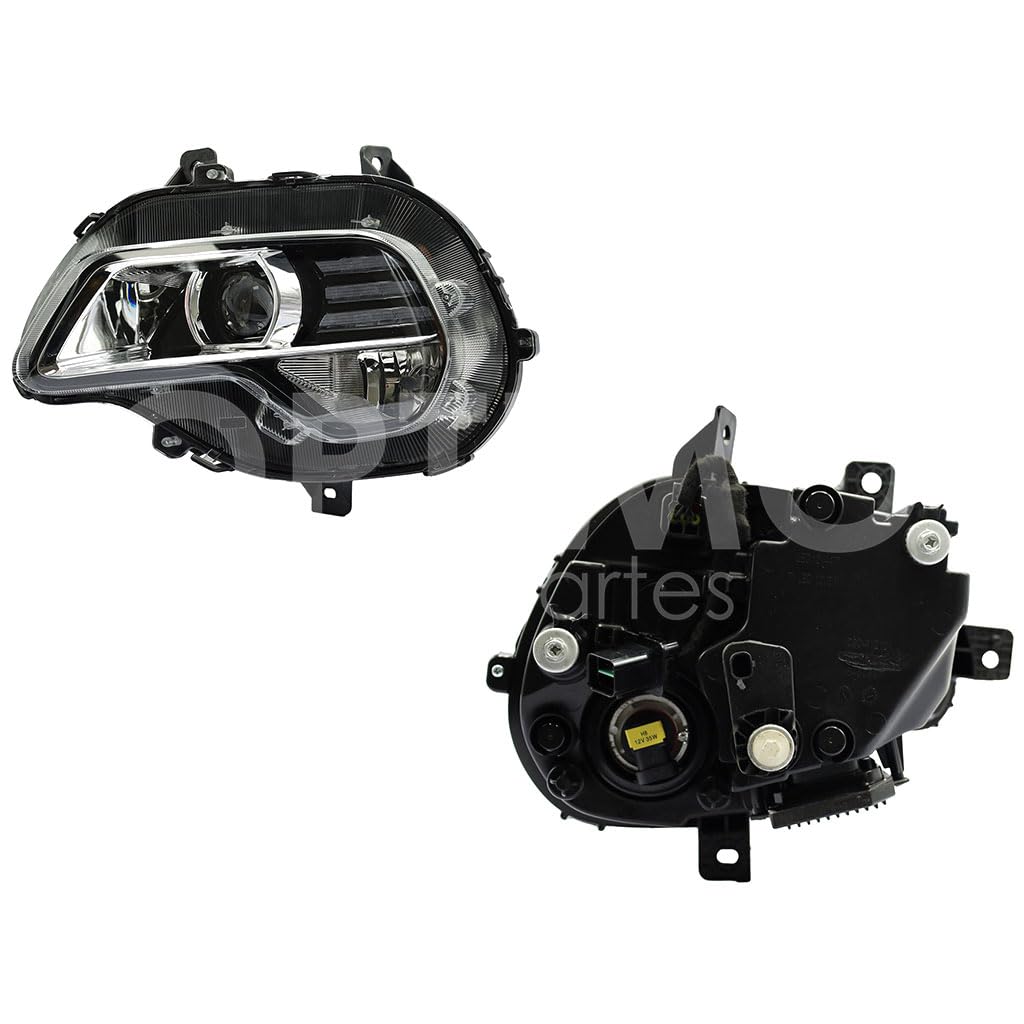 Faro Izquierdo Compatible con GROOVE 2022 2023 2024 F/CROMADO C/LED C/LUPA (VERSION PREMIER)